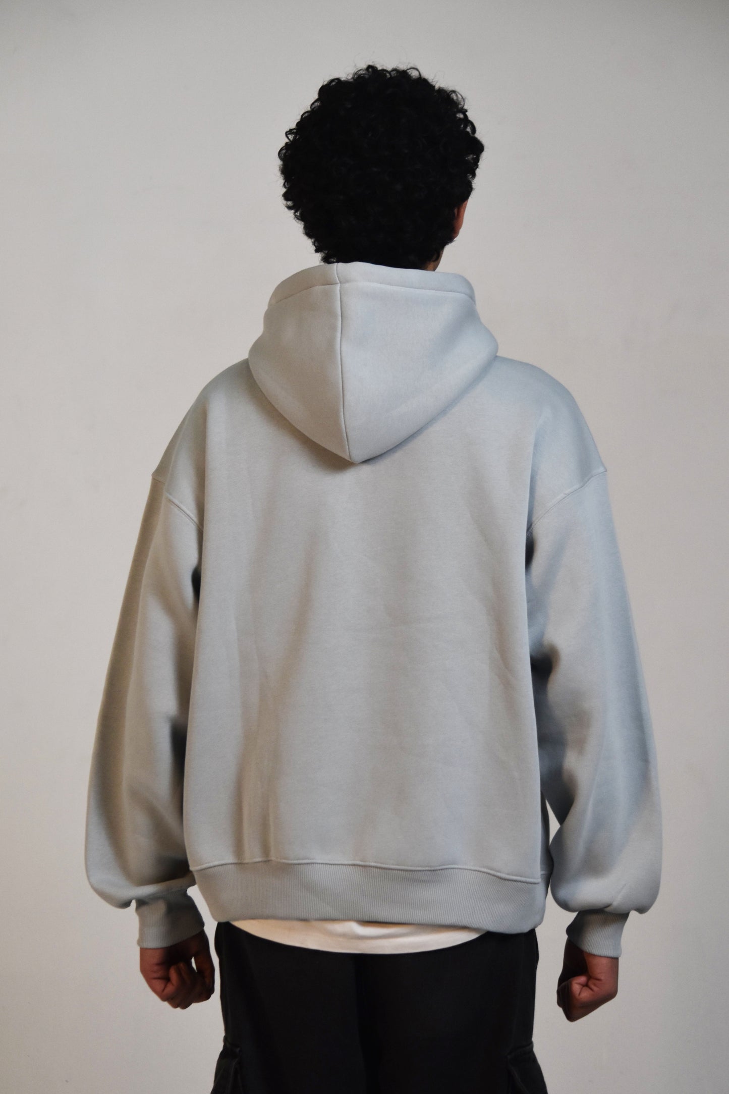 Oversized Hoodie - Melange Grey