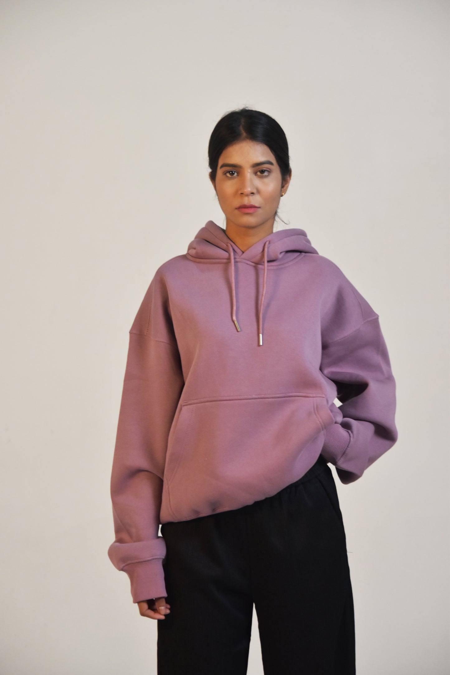 Oversized Hoodie - Smoky Rose