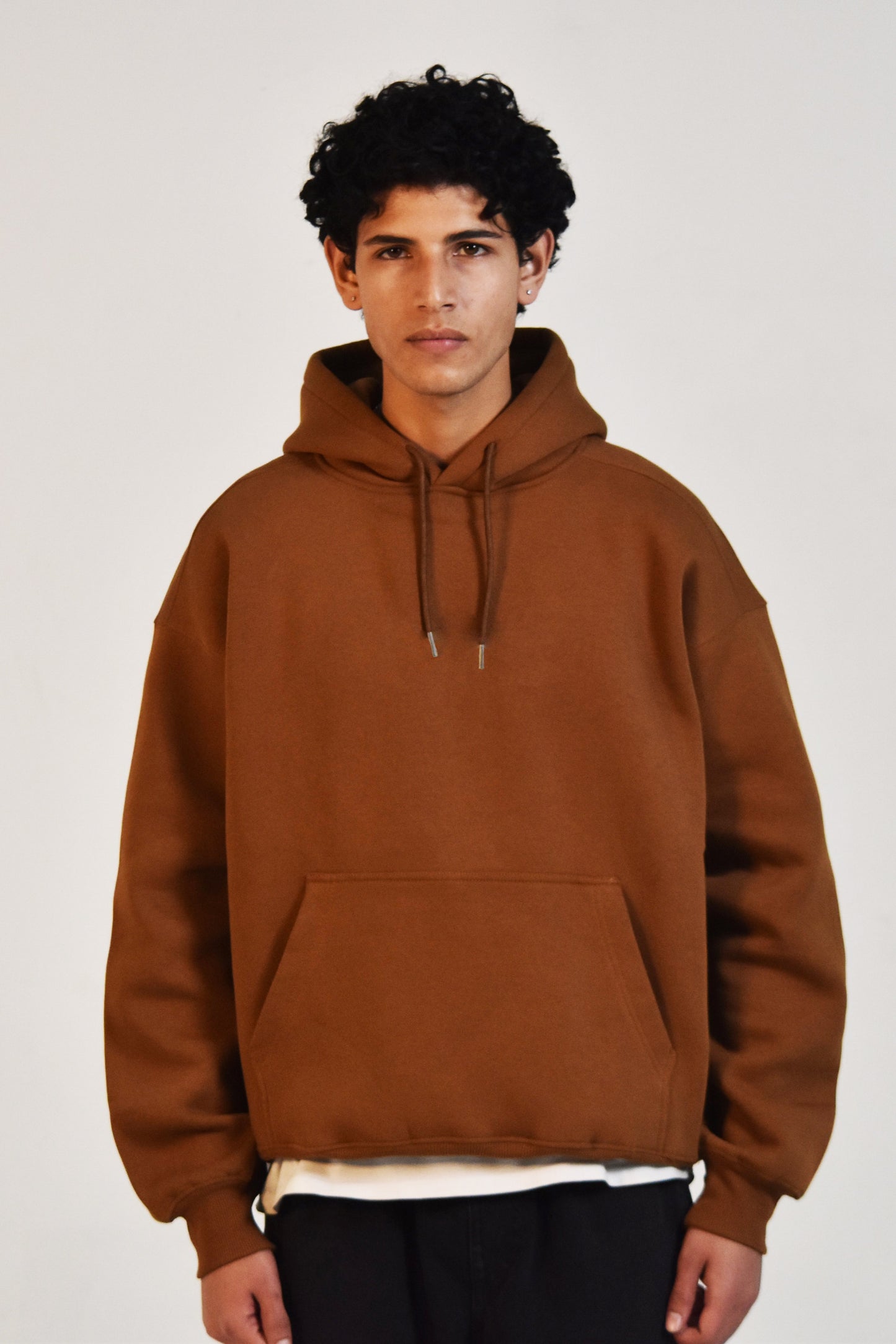 Oversized Hoodie - Brown