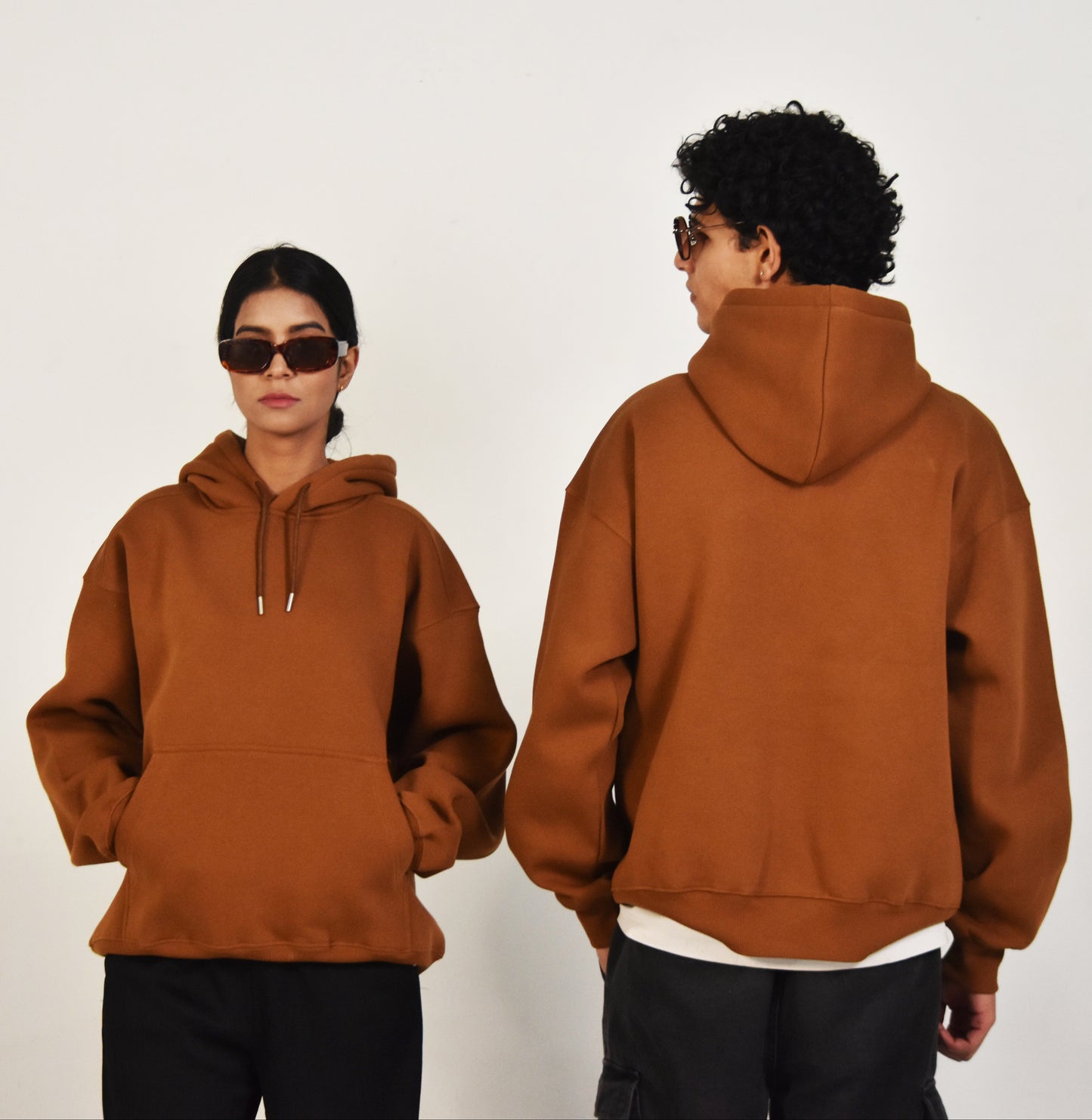 Oversized Hoodie - Brown