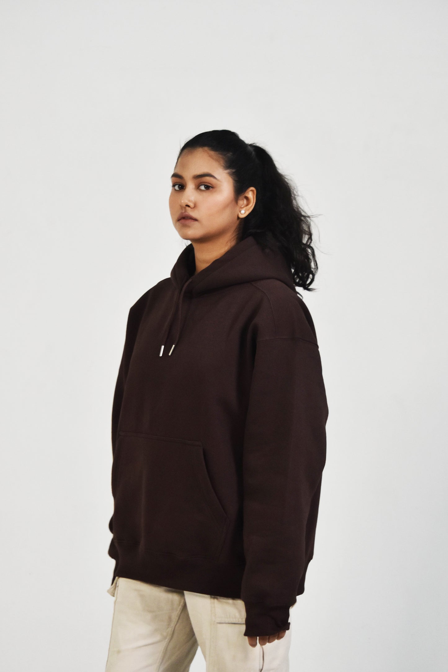 Oversized Hoodie - Coffee