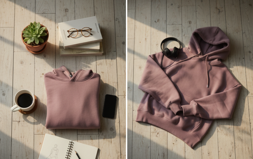 Oversized Hoodie - Smoky Rose