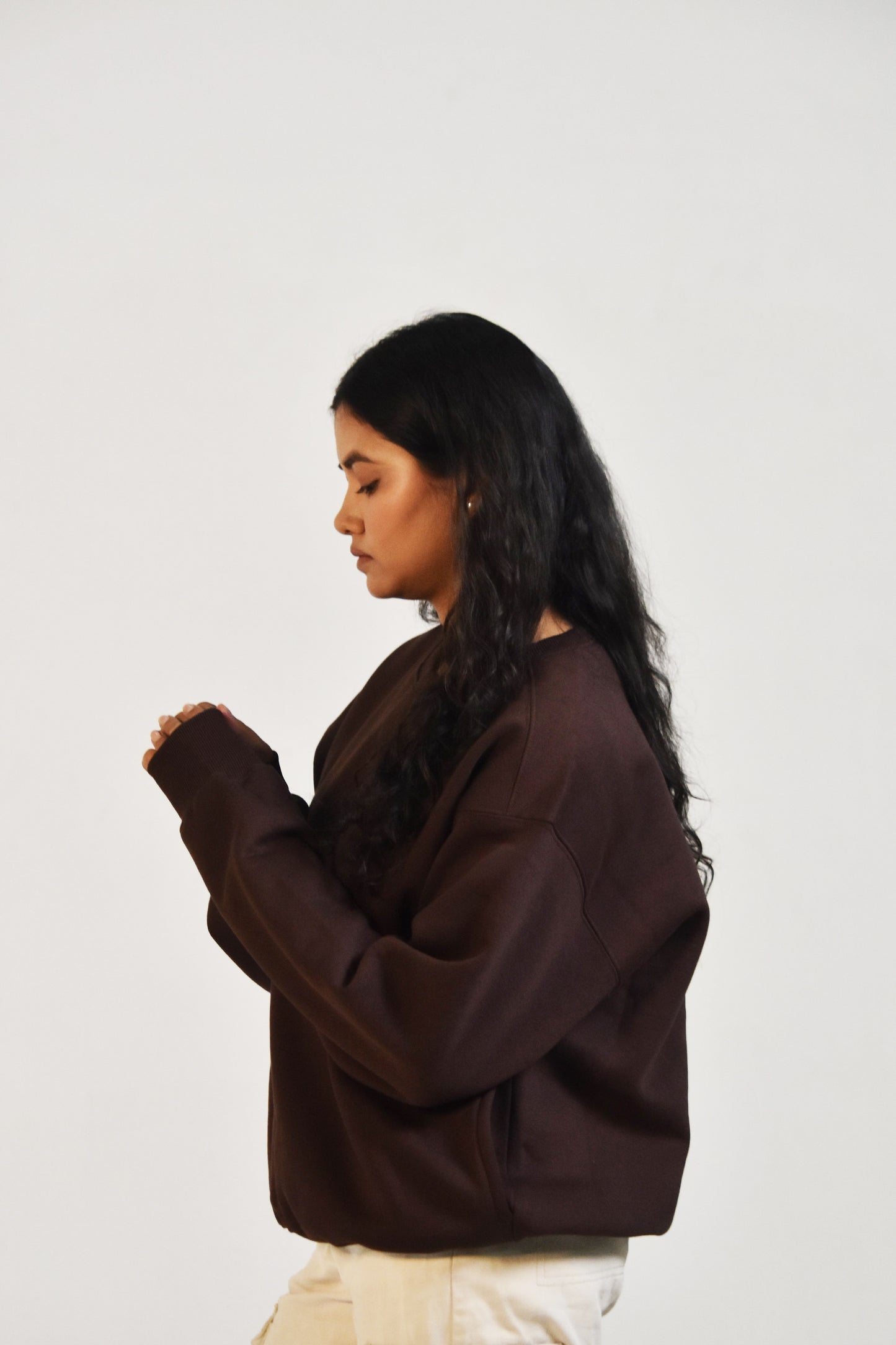 Relaxed Fit Sweatshirt - Coffee