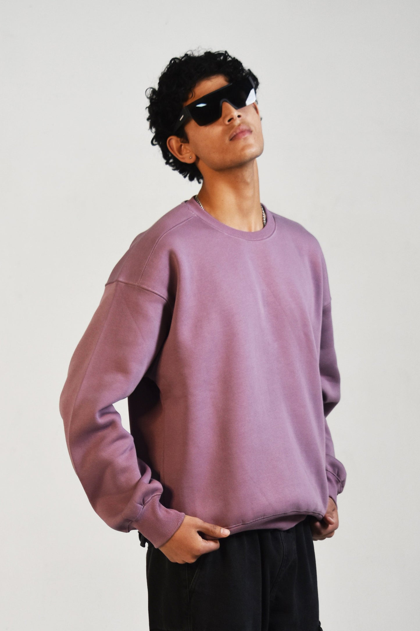 Relaxed Fit Sweatshirt - Smoky Rose