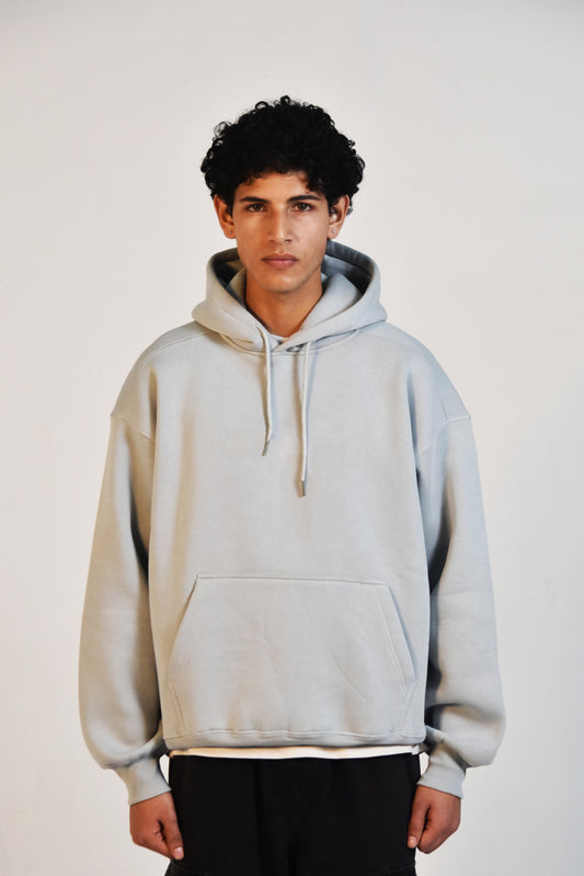 Oversized Hoodie - Melange Grey