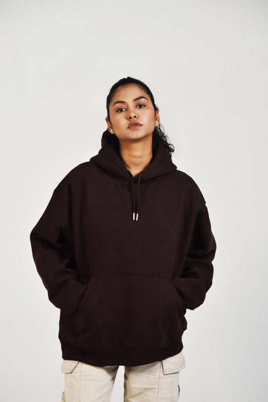 Oversized  Hoodie - Coffee