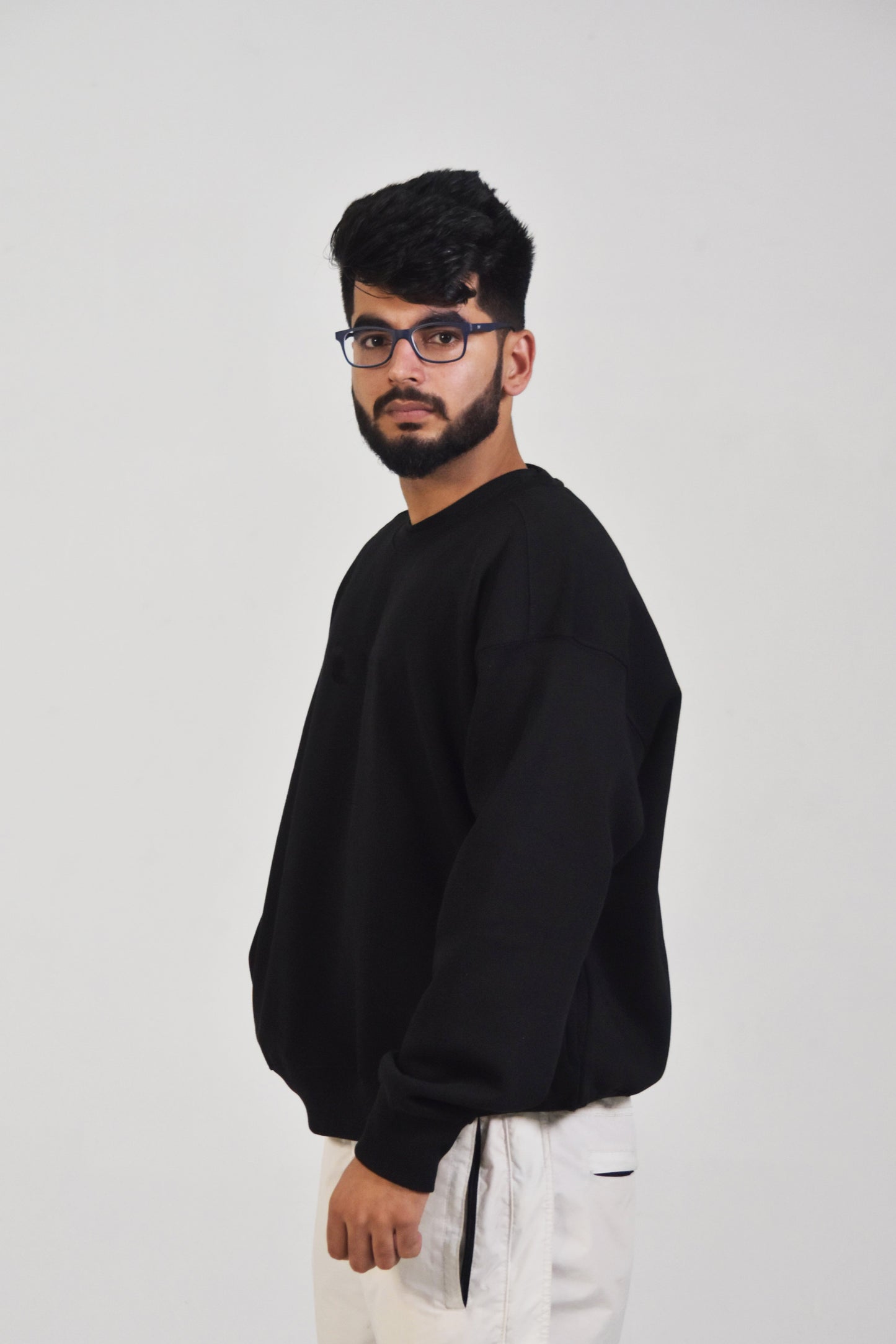 Realxed Fit Sweatshirt - Black