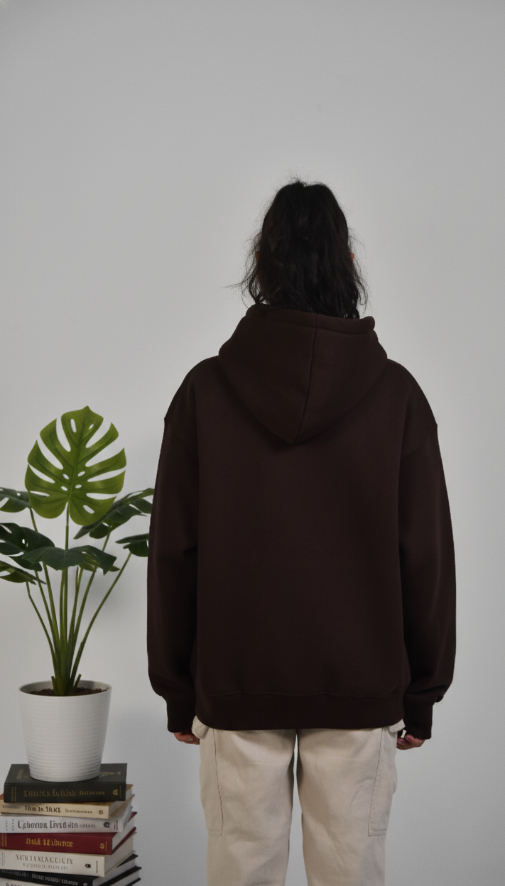 Oversized  Hoodie - Coffee