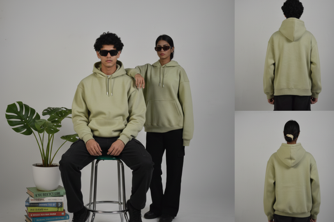 Oversized Hoodie - Pista Green
