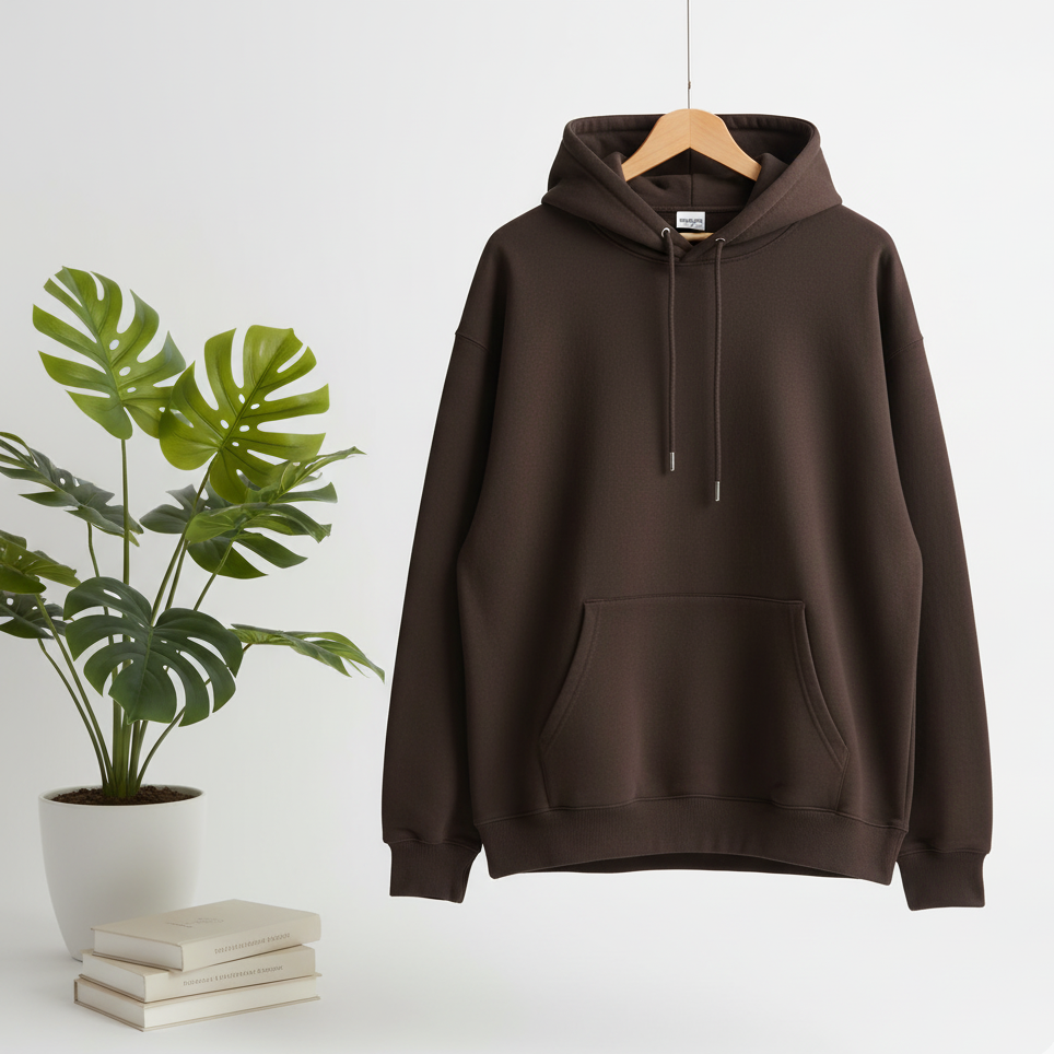 Oversized  Hoodie - Coffee