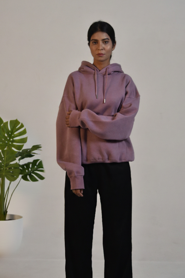 Oversized Hoodie - Smoky Rose
