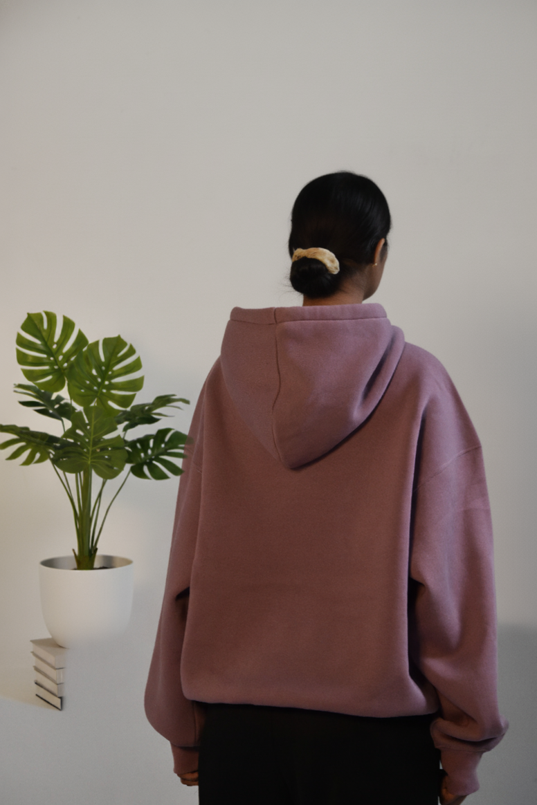 Oversized Hoodie - Smoky Rose