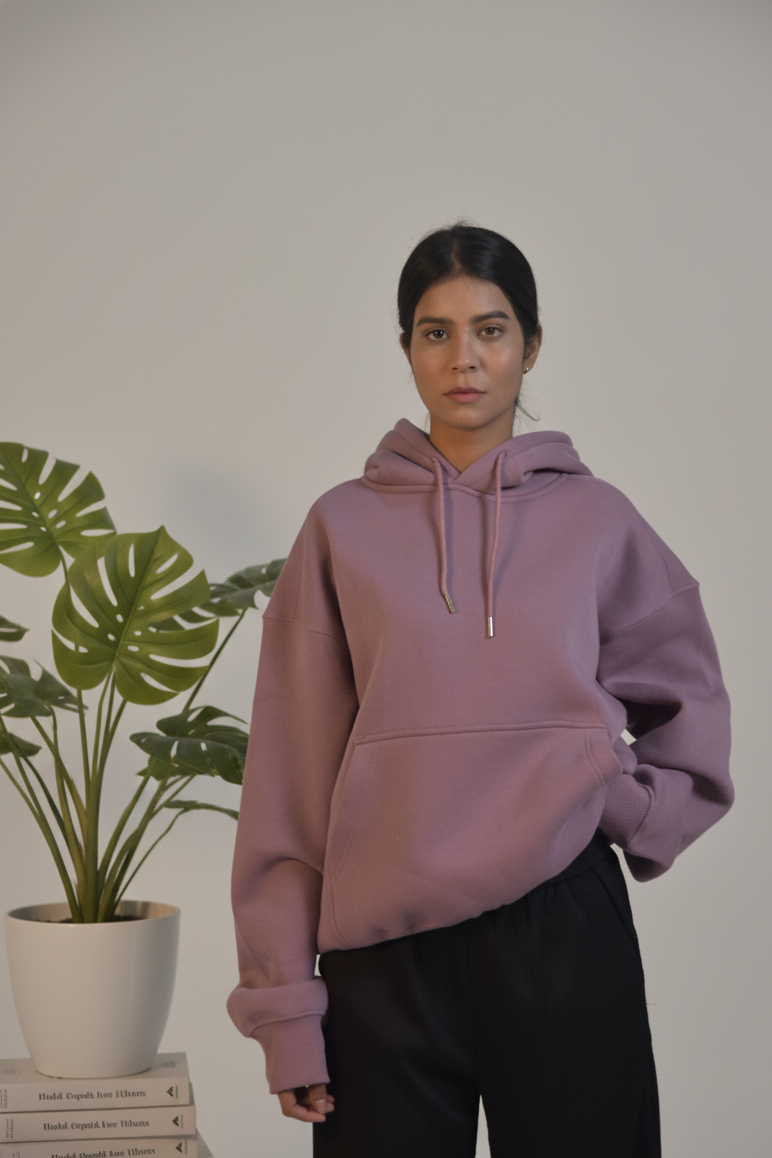 Oversized Hoodie - Smoky Rose